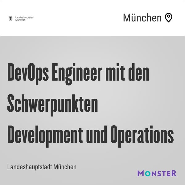 DevOps Engineer mit den Schwerpunkten Development und Operations